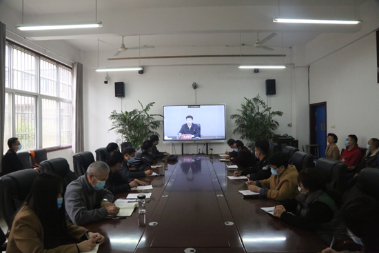 我院參加全省教育系統(tǒng)秋冬季疫情防控視頻會議(圖1)